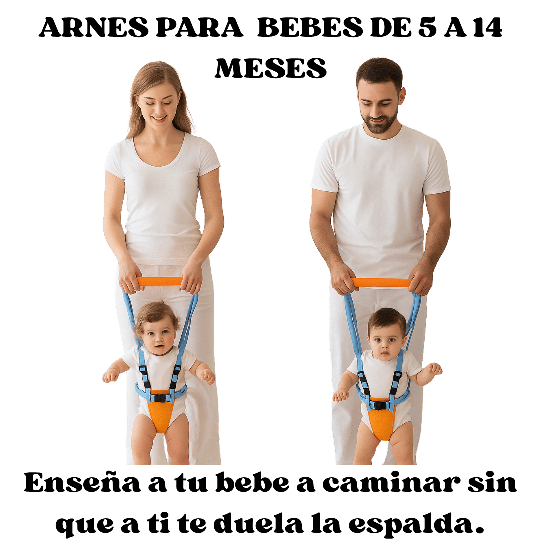 Arnés para Enseñar a Caminar | Ayuda a Tu Bebé sin Dolor de Espalda